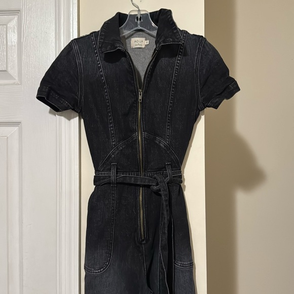 AO.LA by Alice + Olivia denim Wide leg jumpsuit - Picture 3 of 11